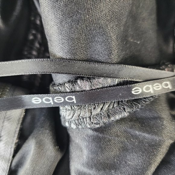 Bebe Gray Evening  Cocktail Dress Like New - Picture 8 of 8